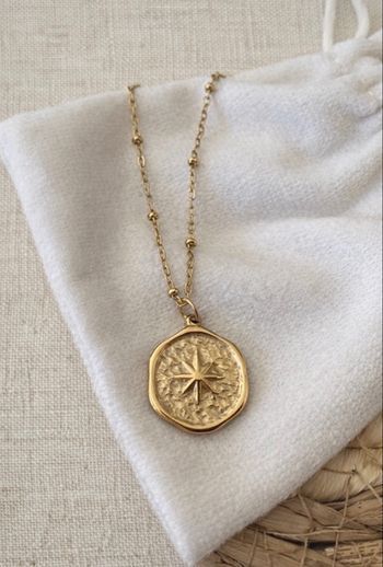 Collier 100% inoxydable doré 