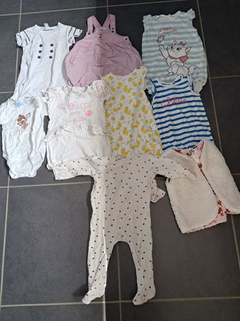 Lot vêtements bébé fille  12 mois