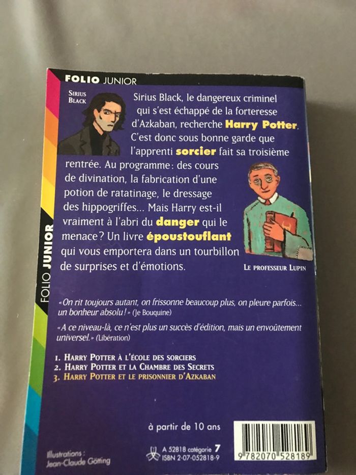 Livre Harry potter et le prisonnier azkaban - photo numéro 2