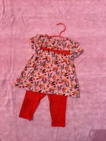 Ensemble legging / tunique - 6 mois