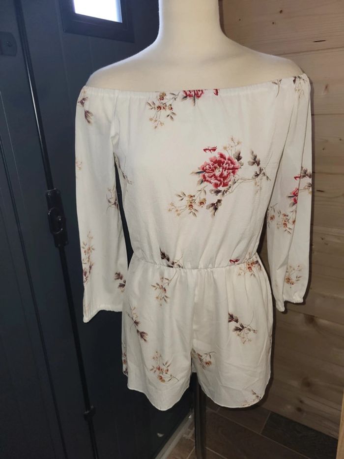 Combinaison short fleurie M