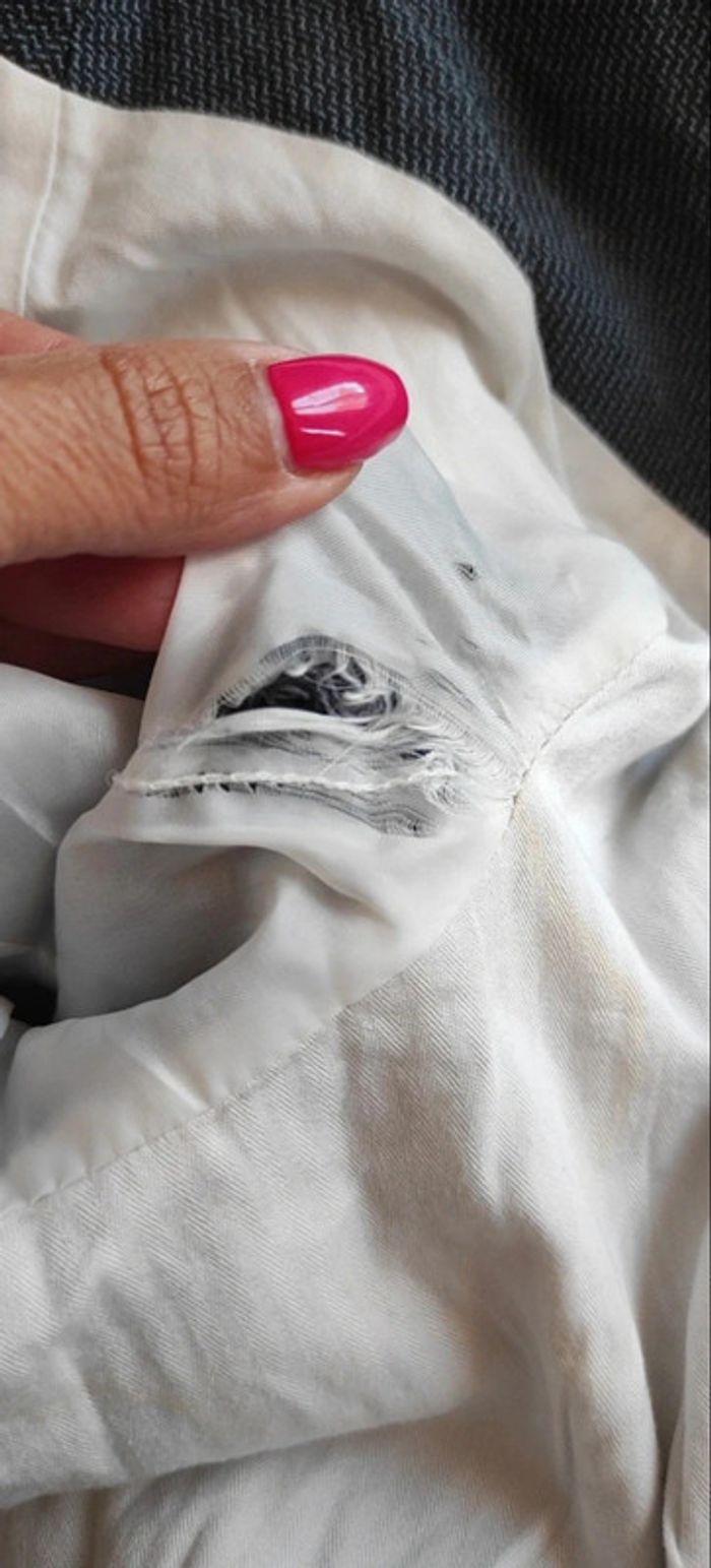 Veste Blazer mi longue One Step bleu marine 38 100% coton - photo numéro 9