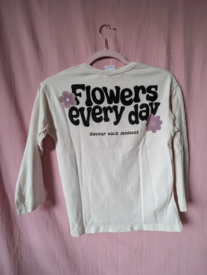 🤍 T-shirt manches longues Zara – 9 ans - photo numéro 4