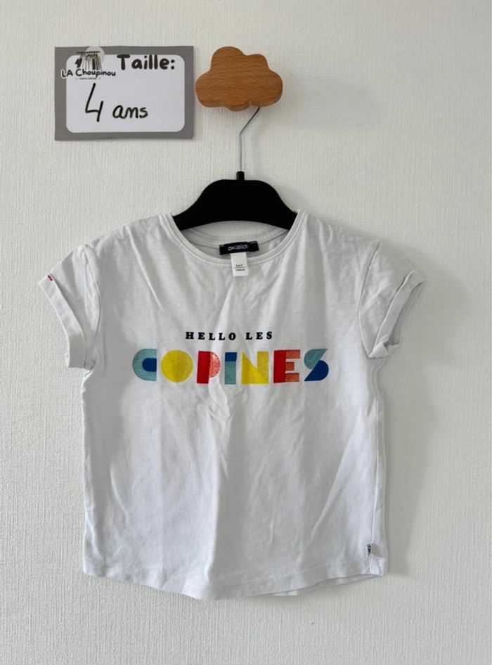 Tee shirt manches courtes - taille 4 ans 🌸