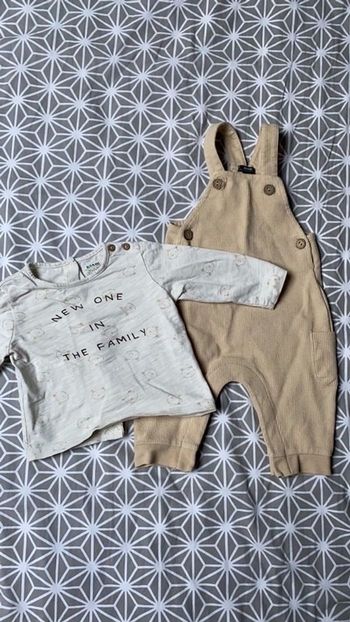 Ensemble salopette/tricot