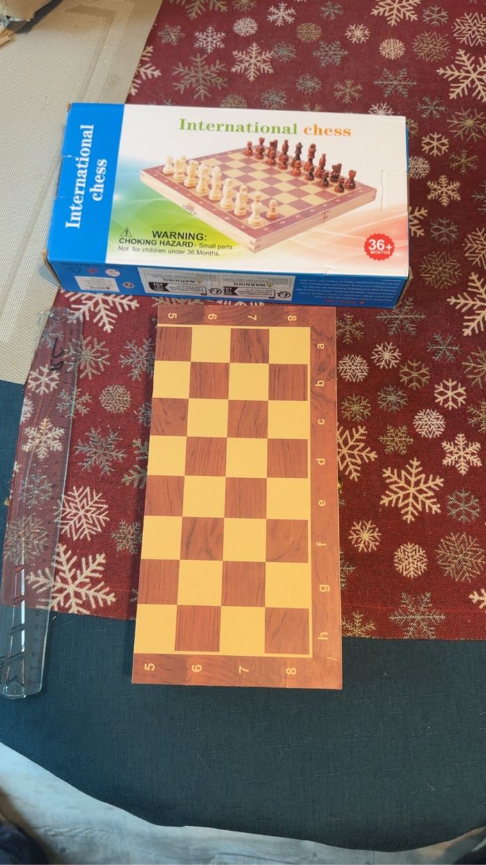Échiquier en bois aimanté – Jeu d’échecs neuf - photo numéro 4