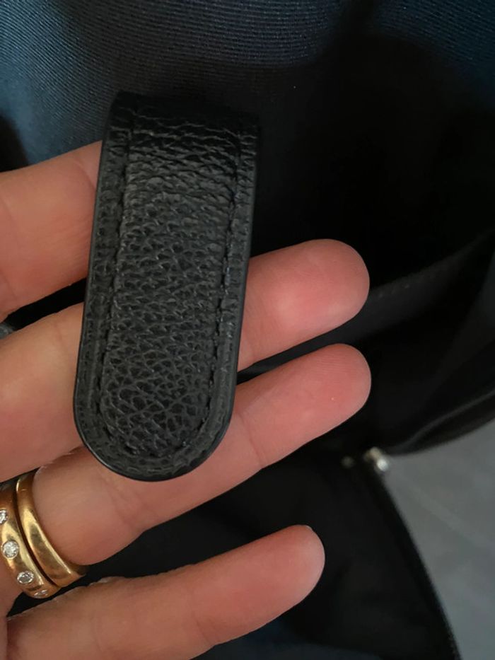 Sac à bandoulière Sacoche Coach en cuir noir - photo numéro 14