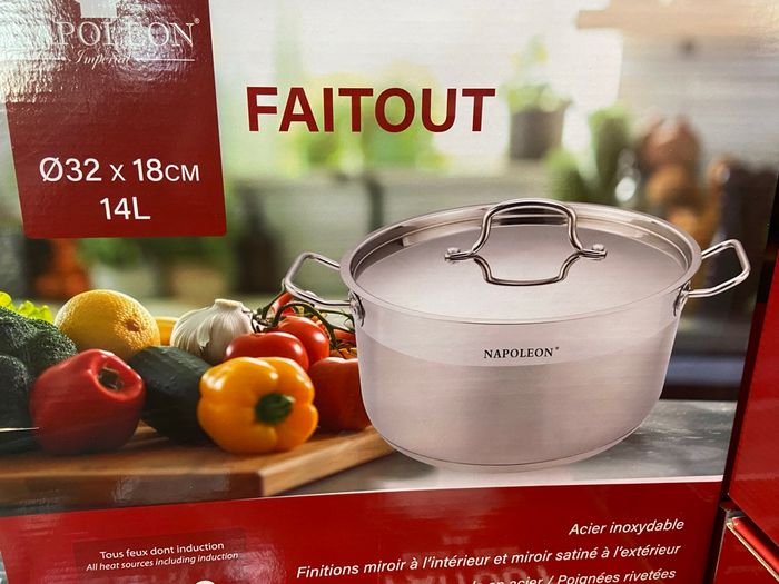 Faitout Napoleon neuf inox 14L tous feux y compris induction