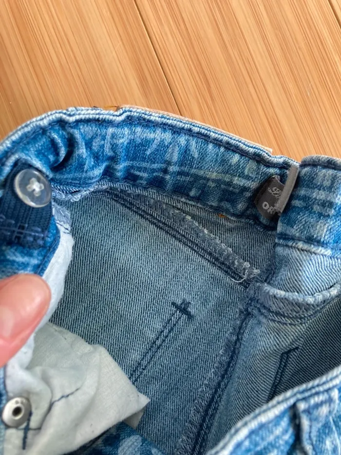 6 ans - Lot de 2 shorty en jeans imprimé funy et sympa - photo numéro 4