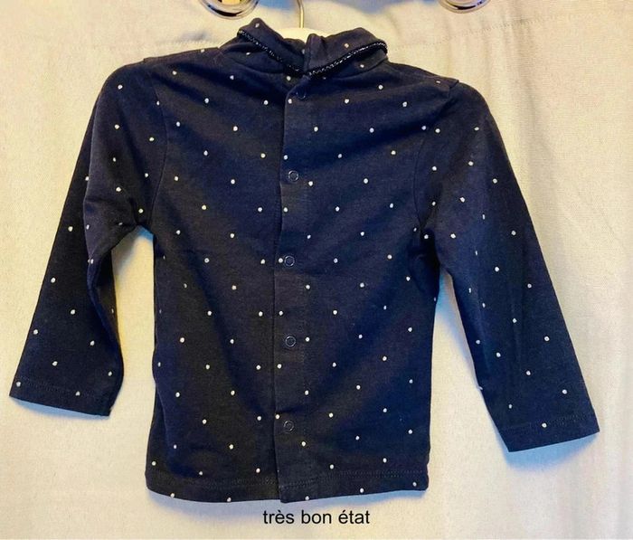 Lot 5 hauts manches longues 9-12 mois - photo numéro 11