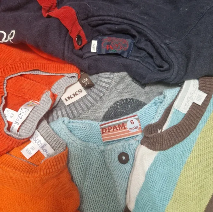 Lot de 6 pulls tailles 6 mois - photo numéro 4
