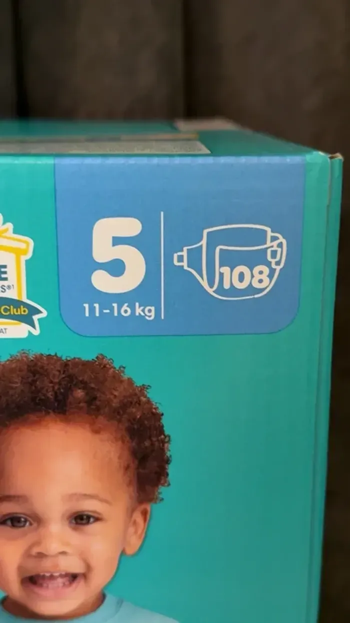 Couches Pampers Baby Dry Taille 5 XXL Neuf Lotx2 - photo numéro 2