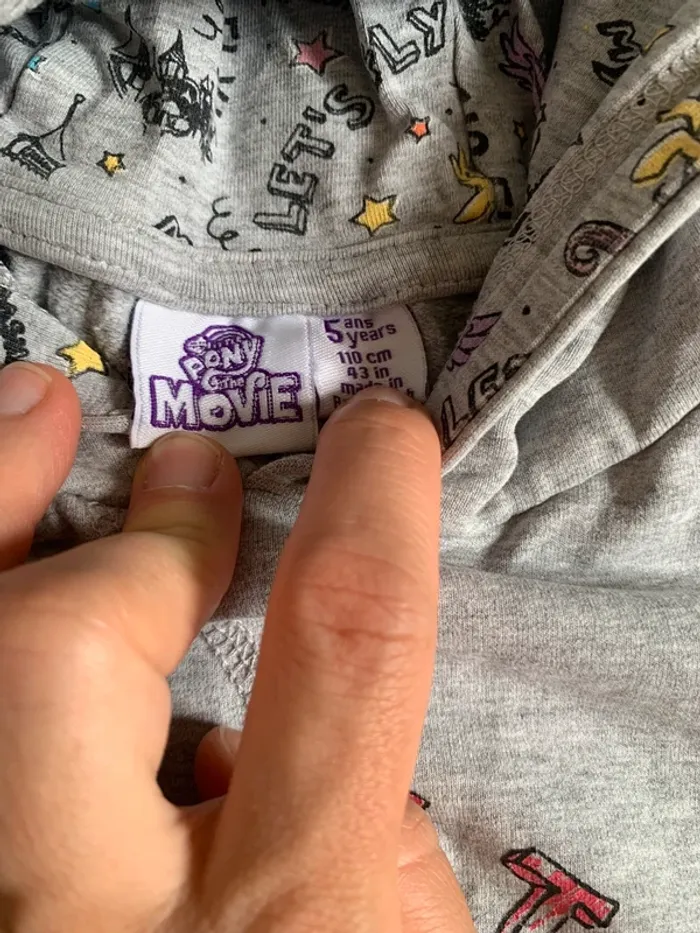 Robe à capuche Little pony 5 ans - photo numéro 2