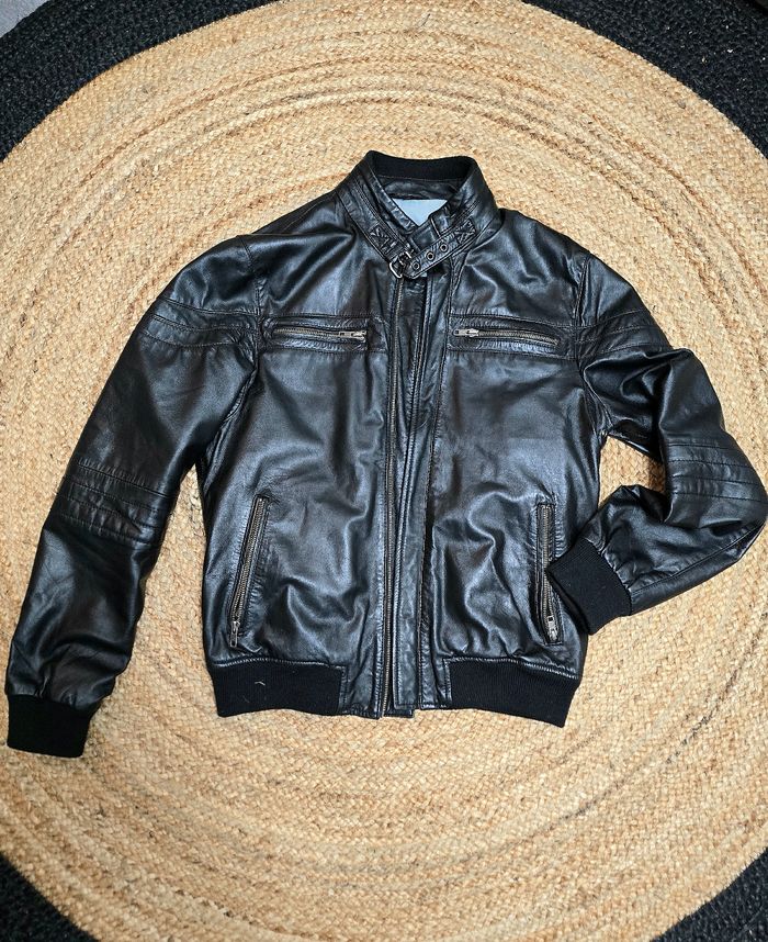blouson cuir très bon état - photo numéro 1
