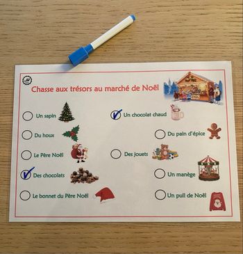 Fiche Montessori : Cherche et trouve spécial Noël