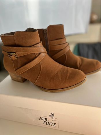 Chaussures/bottines femme marrons Camaïeu en taille 38