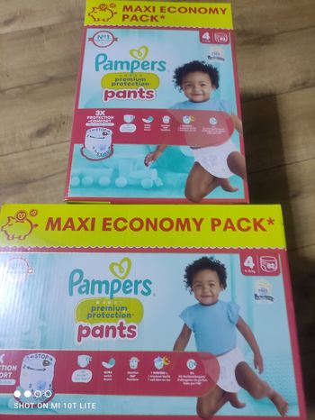 Couches Pampers premium protection