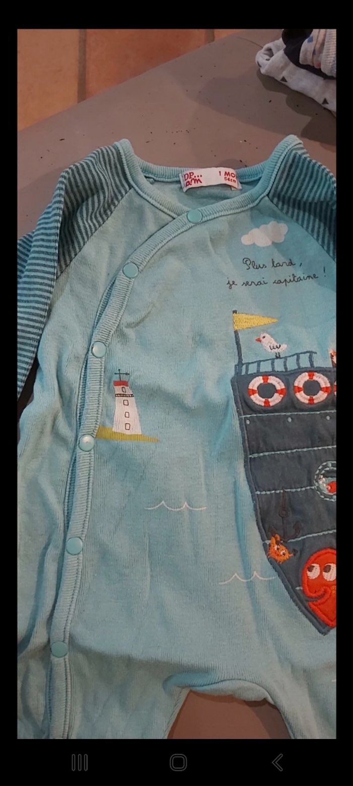 Pyjama ete ou bodie hivers 1 mois - photo numéro 4