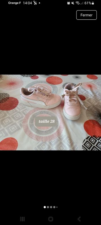 Baskets Puma taille 28