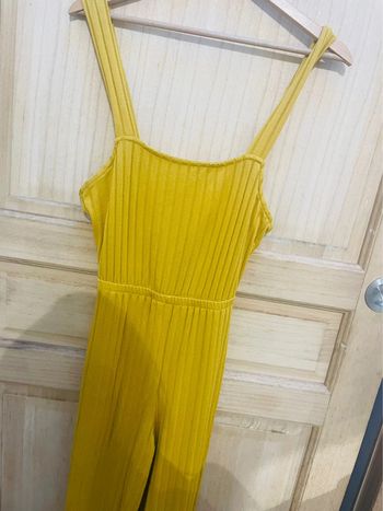 Combinaison jaune côtelée - Bershka - Taille S