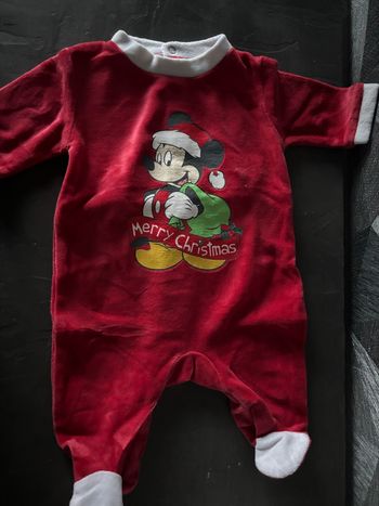 Pyjama Noël Mickey Disney 3 mois
