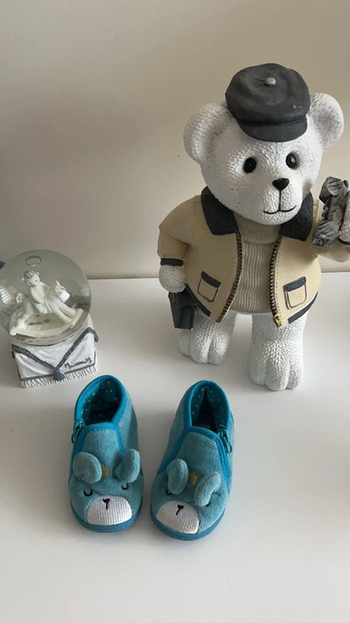 Chausson bleu ours roi Tex taille 20