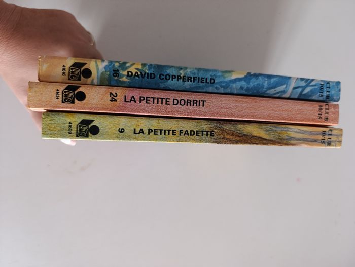 Lot de 3 livres vintage Club 10/15 David Copperfield la petite Dorrit et la Petite Fadette - photo numéro 3