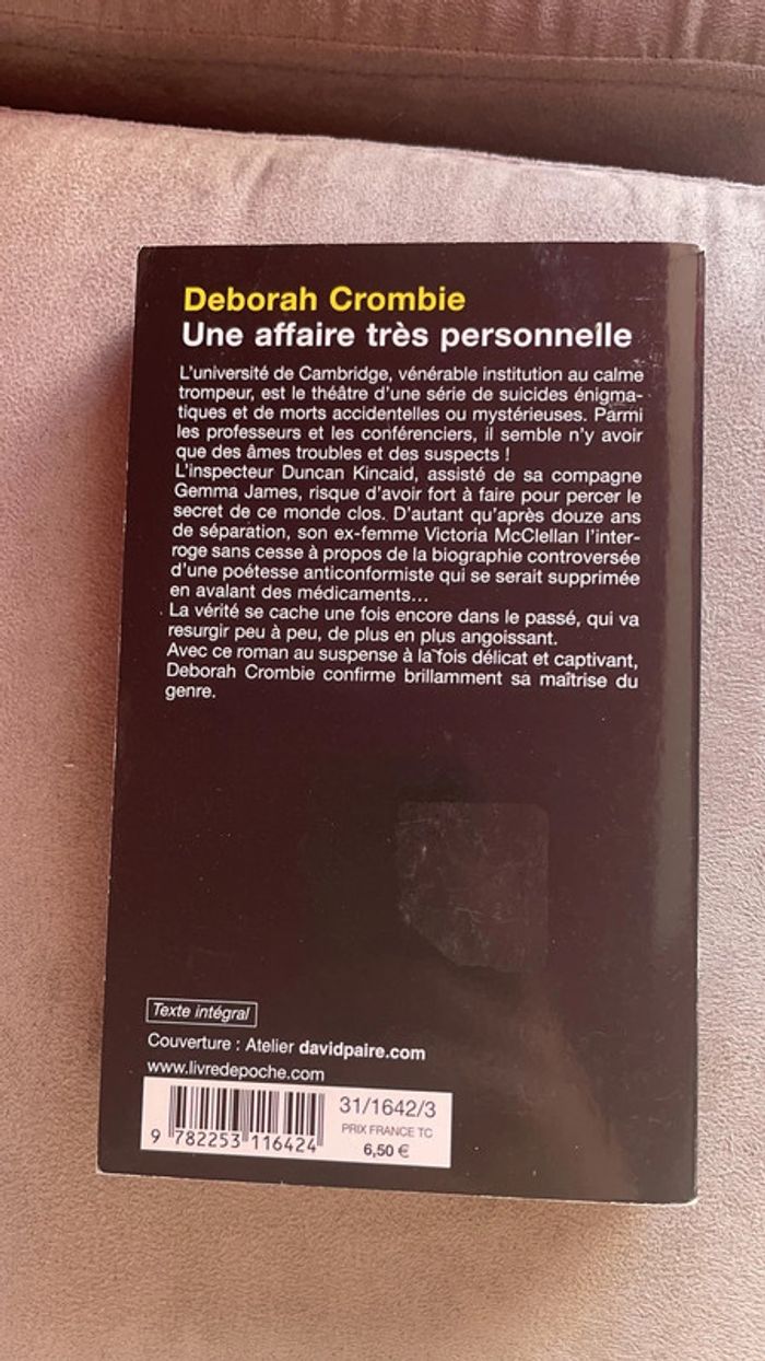 Livre Déborah Crombie - photo numéro 2