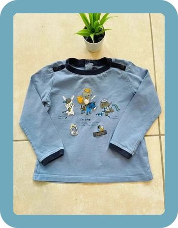 Joli t-shirt manches longues 18 mois sergent major