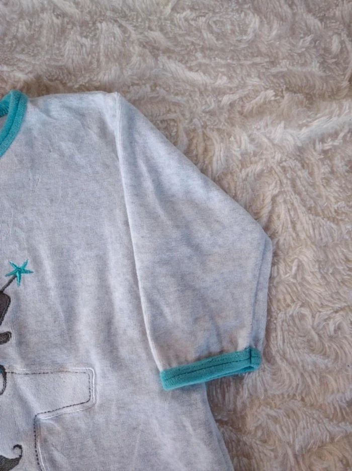 Pyjama grenouillère velours Garçon 6 mois Joli Monsieur U tout petits - photo numéro 5