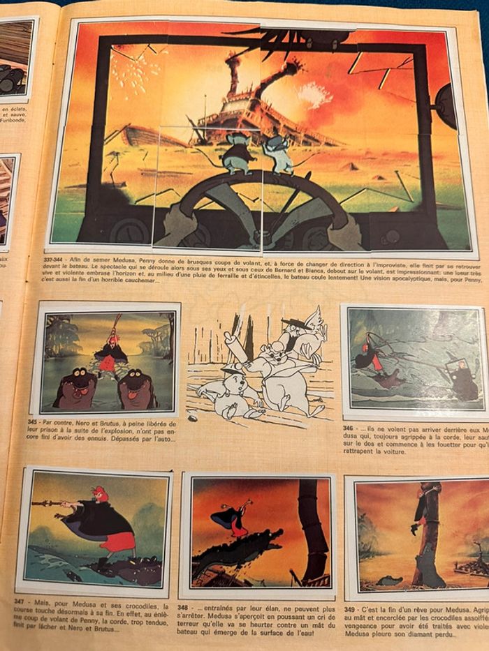 Album livre Panini complet stickers autocollants Disney Bernard et Bianca souris ancien vintage - photo numéro 8