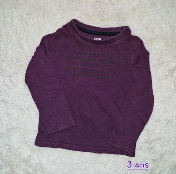 T-shirt manches longues garçon 3 ans