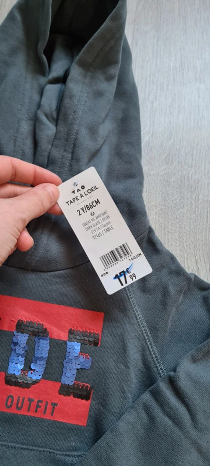 Sweat à capuche TAO 2 ans - photo numéro 3