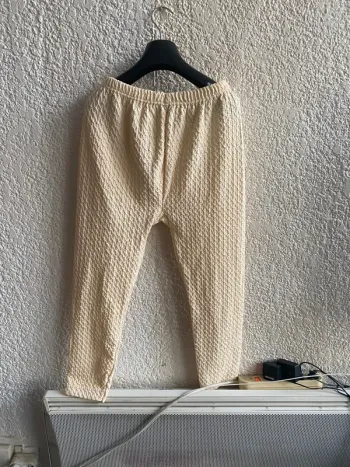 Pantalon crème de pyjama T 38