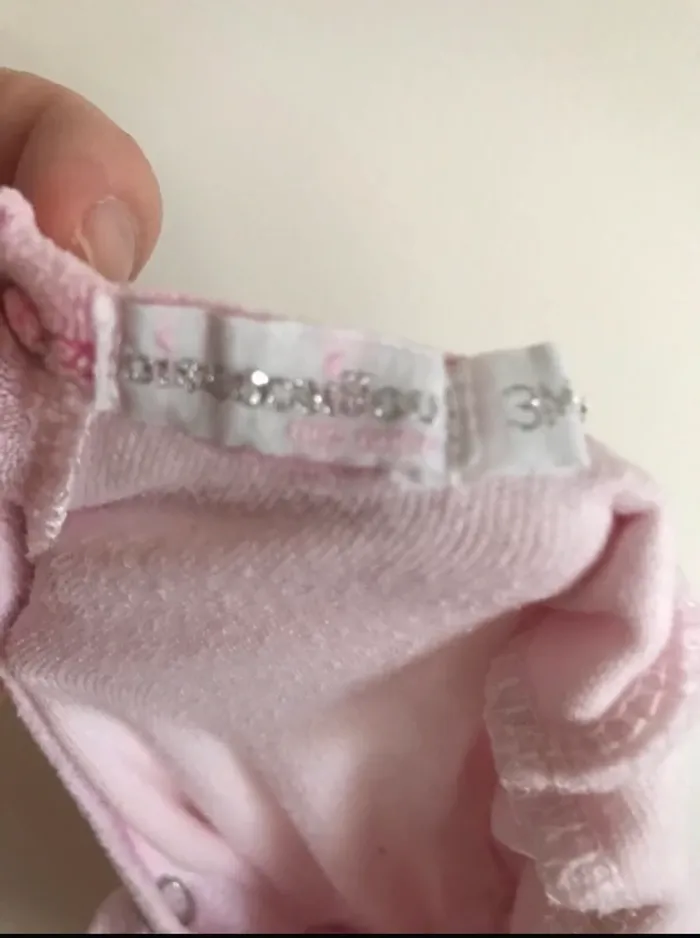 Pyjama velours rose 3 mois - photo numéro 3