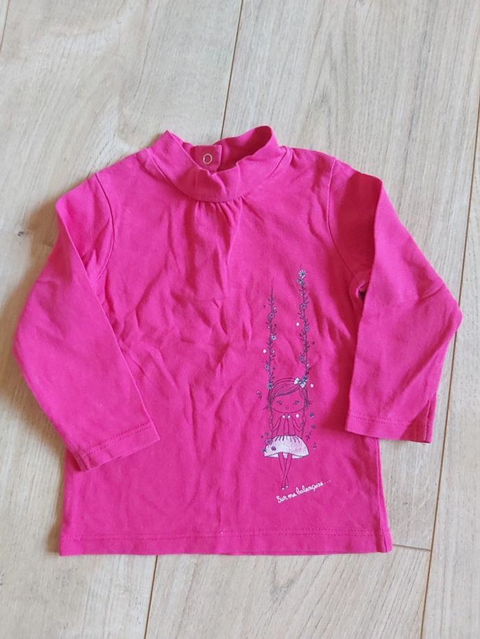 Tee-shirt col montant ML 6 mois (78)