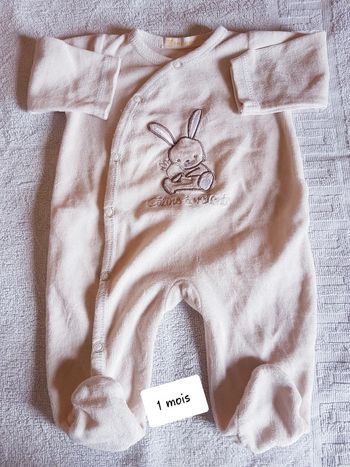 Pyjama velour gémo 1 mois