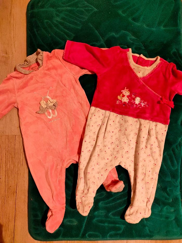 Lot de 2 pyjamas en velours