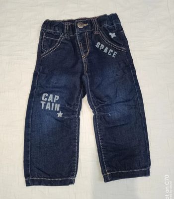 Grain de blé pa talon jean bleu brut