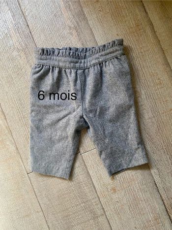 Pantalon gris - 6 mois