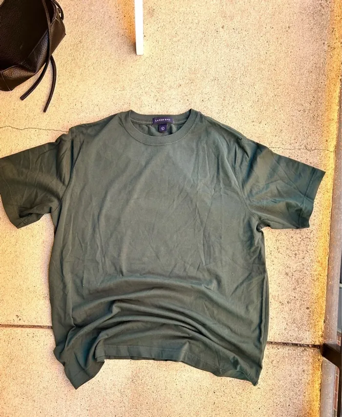 Men’s tree green Lands End t-shirt - photo numéro 2