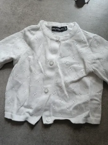 Gilet blanc in extenso 62 cm
