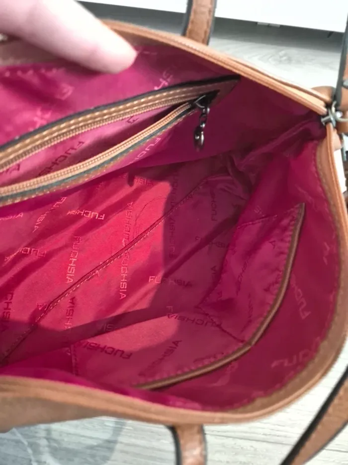 Sac à main fuchsia Paris - photo numéro 4