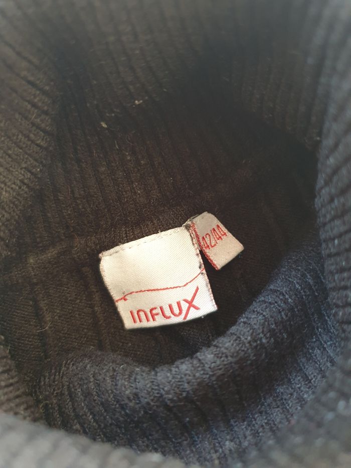 Pull noir femme L a col roulé - photo numéro 5