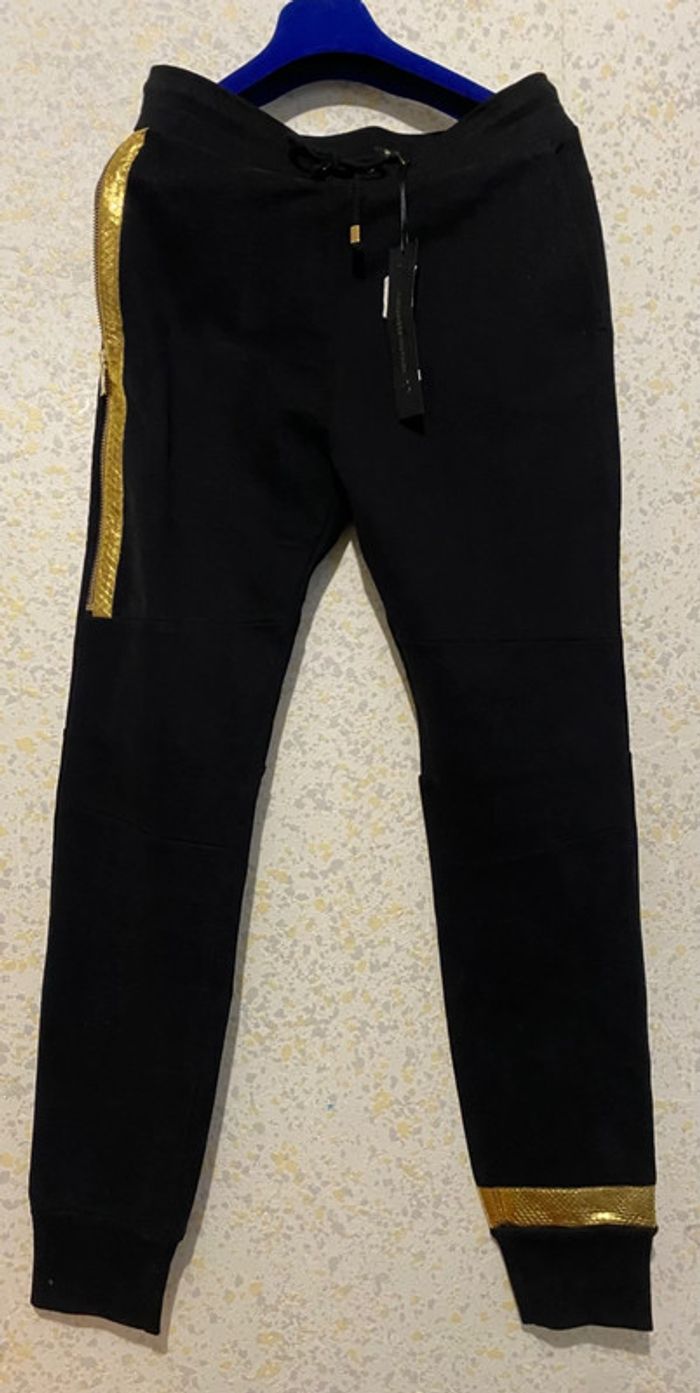 Pantalon Alexandre vauthier cuir doré jogging 880 eur