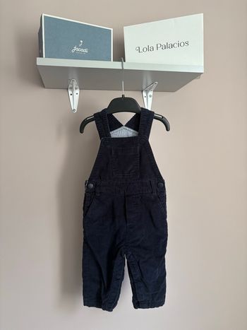 Combinaison en velours côtelée marine Jacadi taille 6 mois