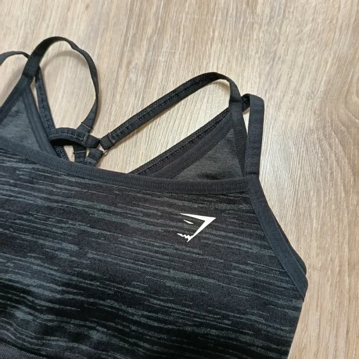 Brassière gymshark femme S gris foncé noir hauts - photo numéro 3