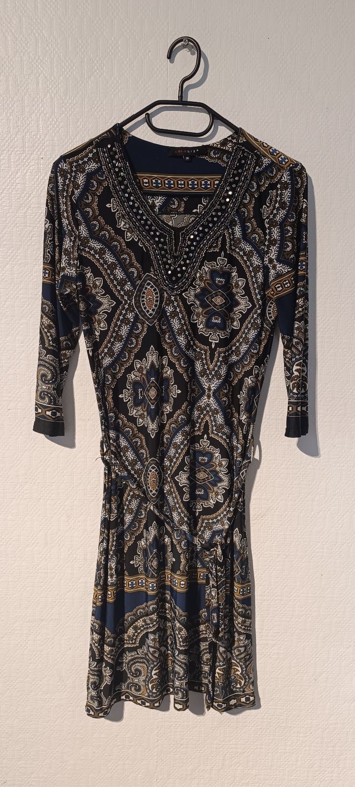 Robe imprimée col perlé – LolaLiza – Taille 38