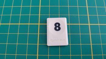 Tuile chiffre 8 huit noir jeu de société Rummikub Le rami des chiffres jeu de voyage Hasbro #C68