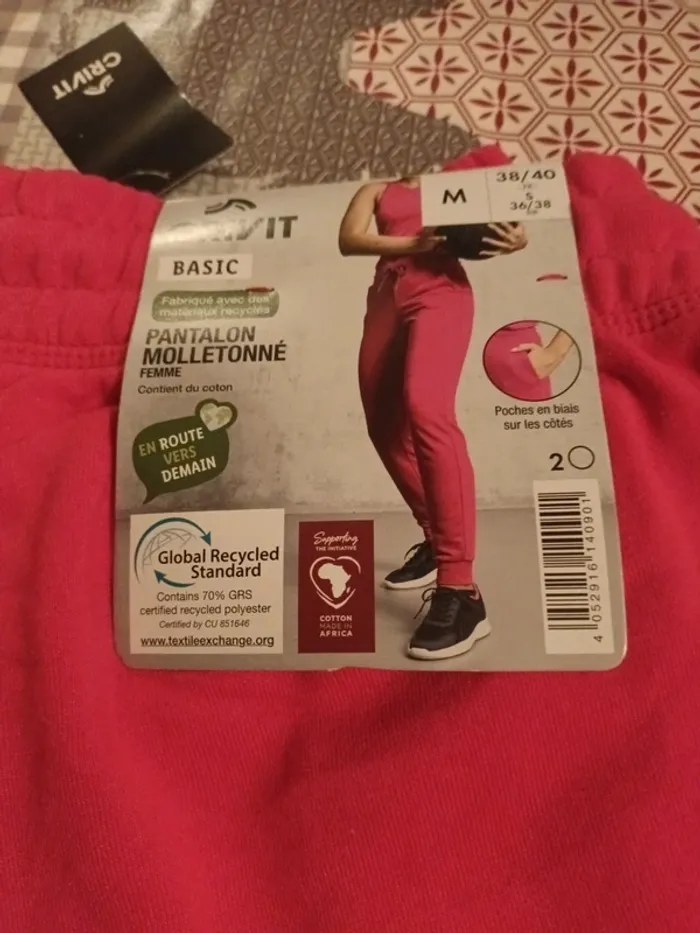 Pantalon molletonné sport femme crivit taille 38 40 - photo numéro 2